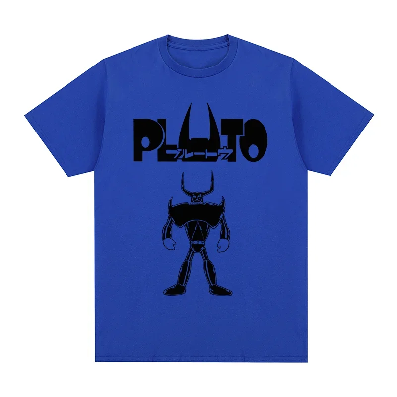 Summer Graphic Cotton Streetwear Naoki Urasawa pluto from astro boy Vintage T-shirt Funny Cotton Men T shirt New Tee mens Tops