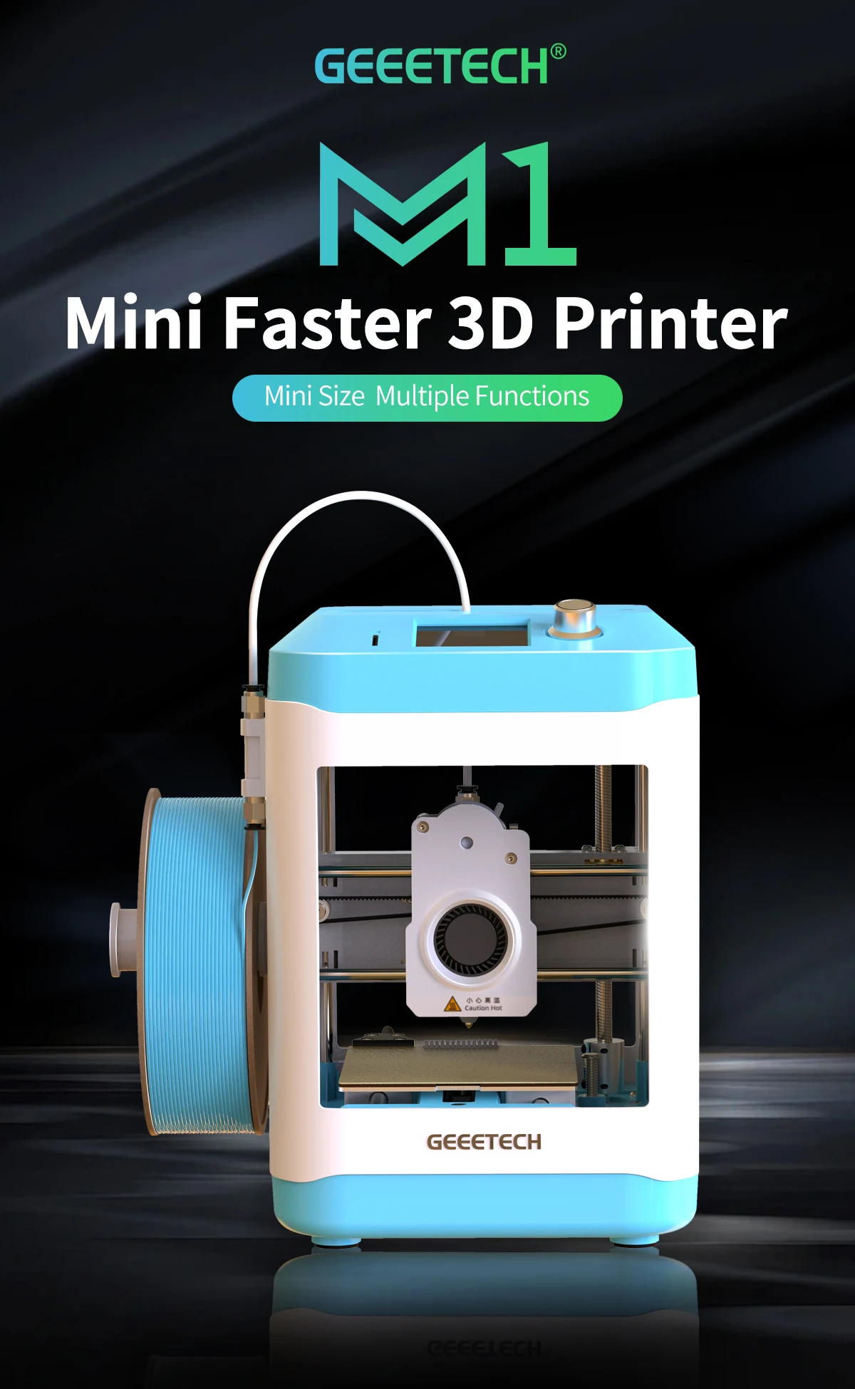 Geeetech Impresora 3D para niños y principiantes, mini impresora 3D de