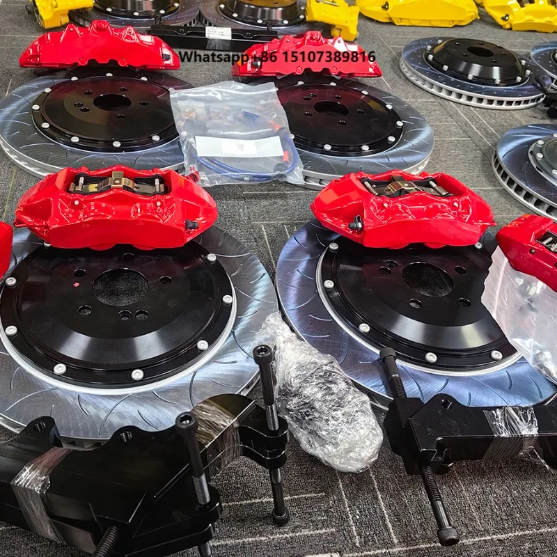 

Hot Sell Red 8 Pot Caliper Brake 4 Piston Brake Kit Set for Aftermarket Upgrades for G20 G21 G28 G30 G38 F10 F90 X5 X6 M