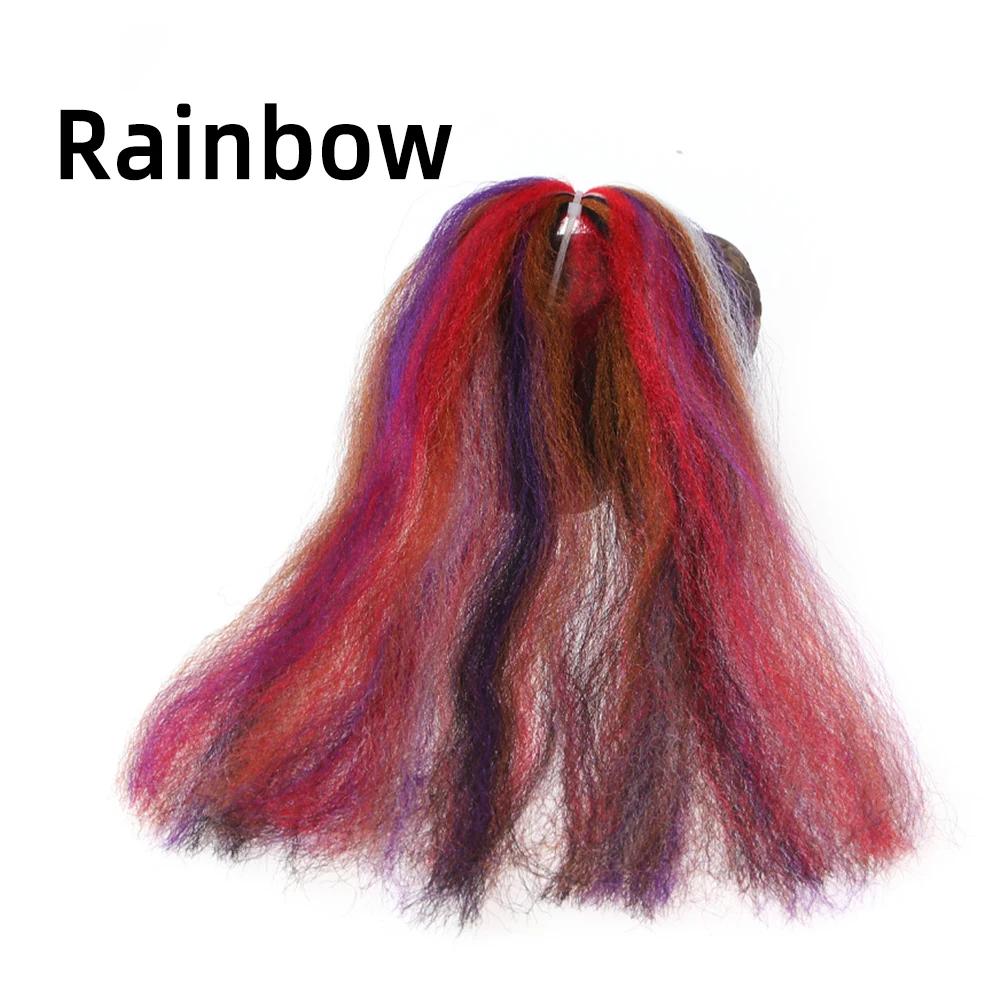 ICERIO 15 Farben Fliegenbinde-Seidenfaser, weiches EP-Synthetikmaterial mit langen Haaren für Minnow-Köder, Streamer und Angelköder – Detail 7