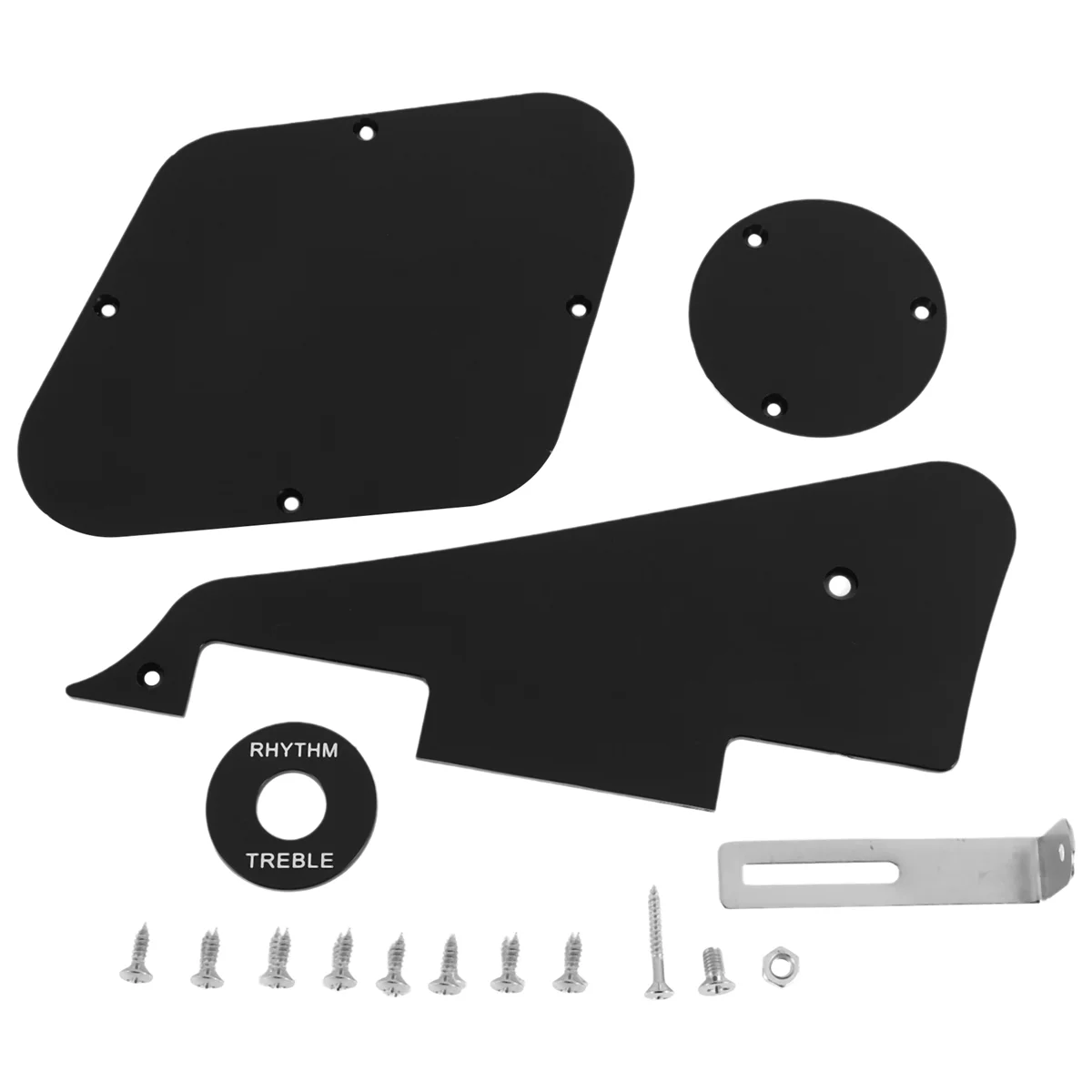 SMIEA 1 комплект, черная накладка/полость/крышки переключателей/пластина выбора звукоснимателя/кронштейн/винты для стиля гитары LP