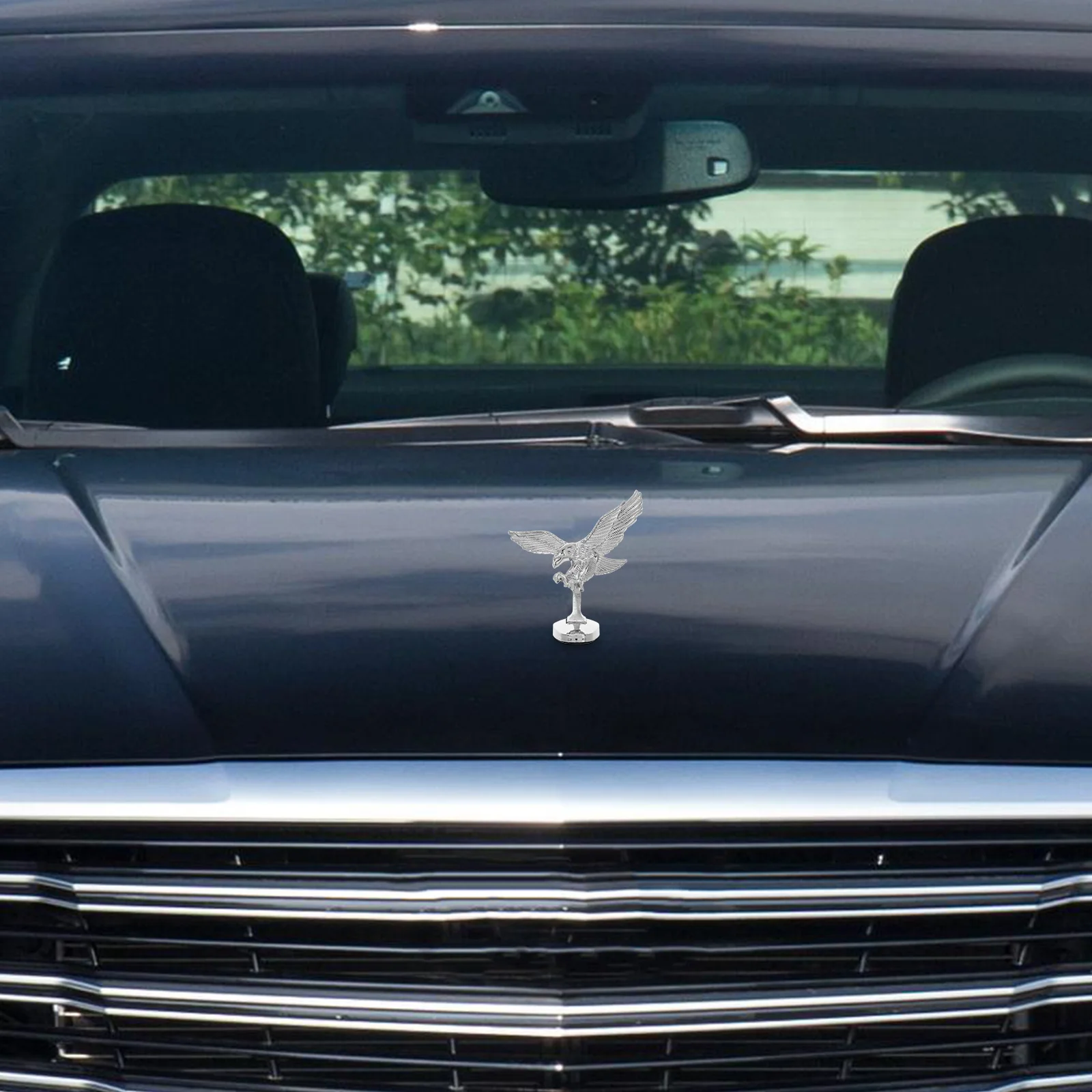 

3D Metal Car Hood Ornament Eagle Badge Automotive Decor Front Hood Trim Durable Exterior Accessories For Cars Motorcycles