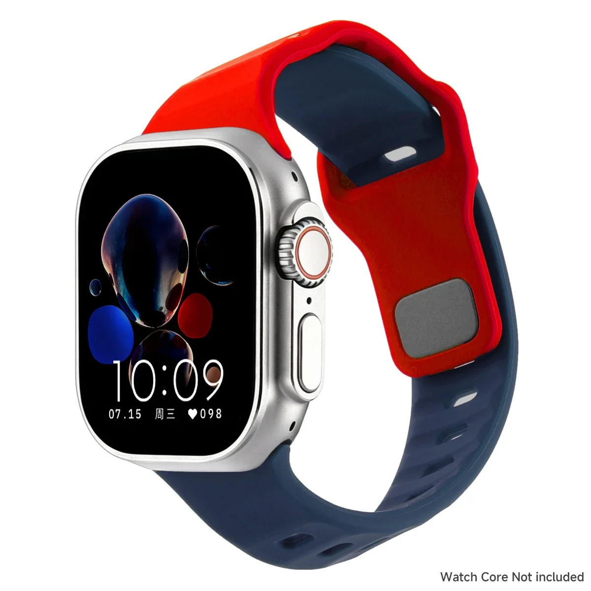 Kreatives Schrägband für Apple Watch 49mm 42 40 44 38 41mm Silikonarmband für iWatch Series 11 10 46mm 9 8 7 6 5 4 SE – Detail 15