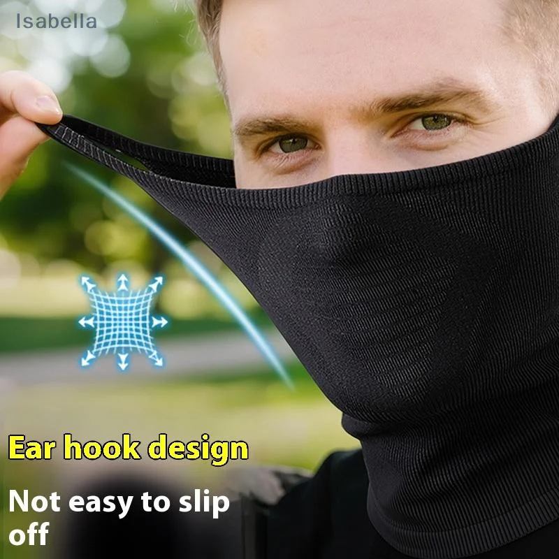 ❤ قناع أذن معلق لركوب الدراجات في الهواء الطلق، غطاء رأس قناع وجه لركوب الدراجات مقاوم للرياح، غطاء وجه قابل للتنفس