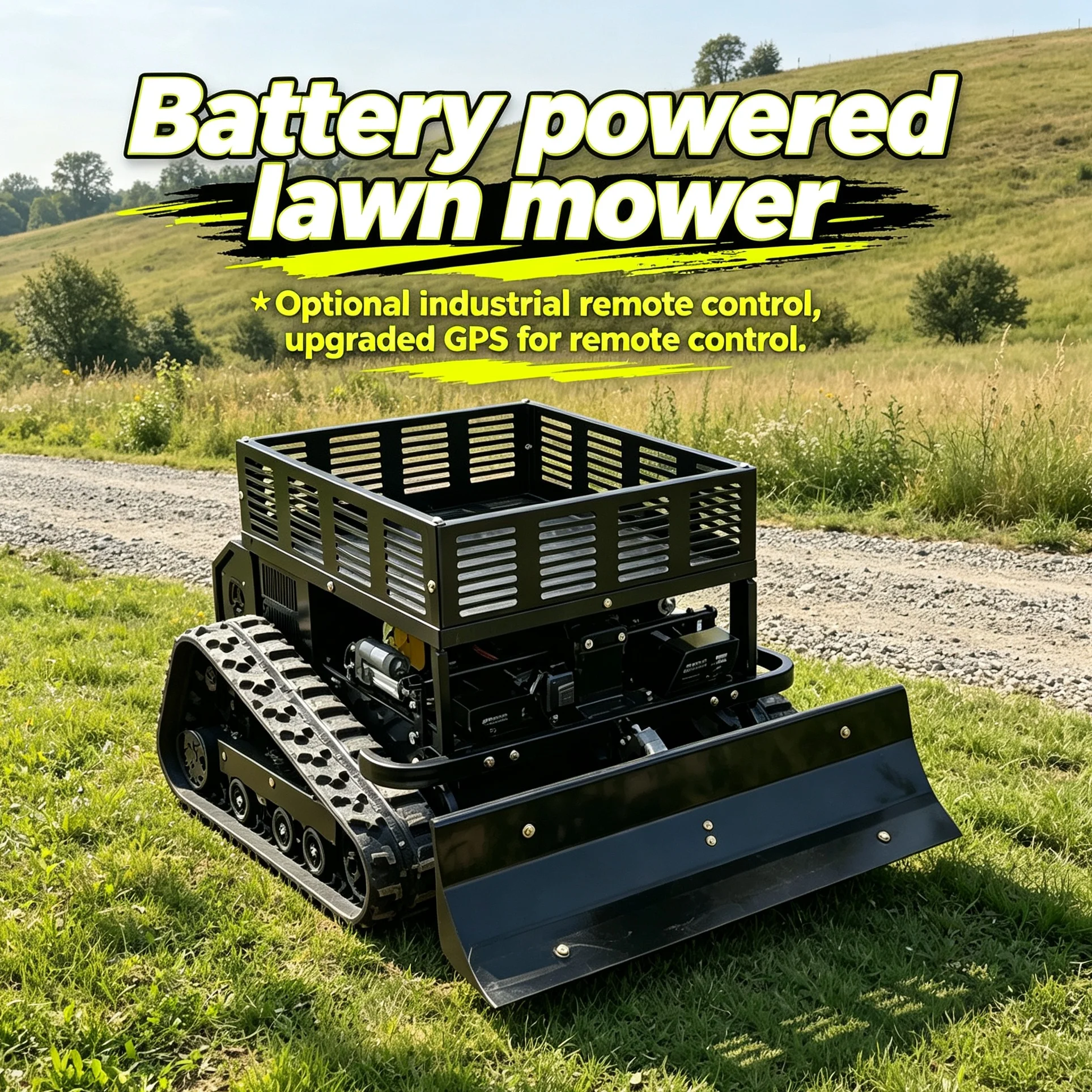Customized intelligent robot lawn mower, equipped with display screen, adjustable cutting height and multiple optional cutting