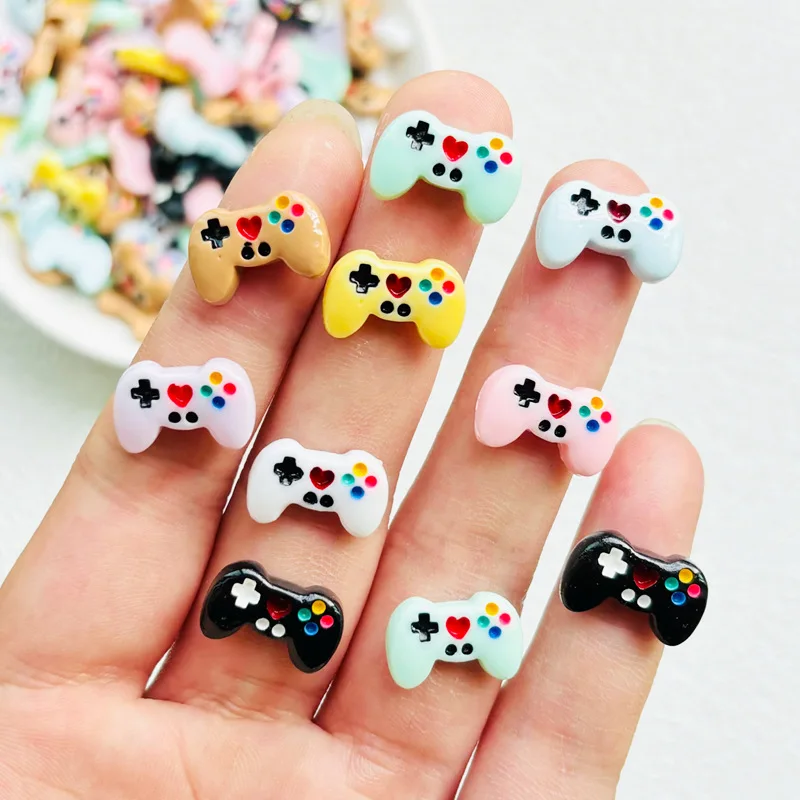 30 Pcs New Kawaii Cartoon Game Console maniglia Resin Scrapbook fermaglio per capelli decorativo fai da te, accessori per Manicure gioielli con