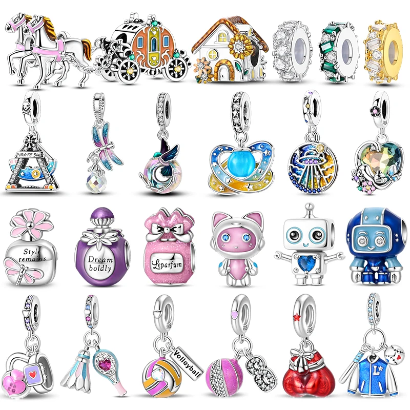 Colgante de circón con incrustaciones brillantes, multicolor, de Plata de Ley 925, adecuado para Pan, regalo de joyería Original