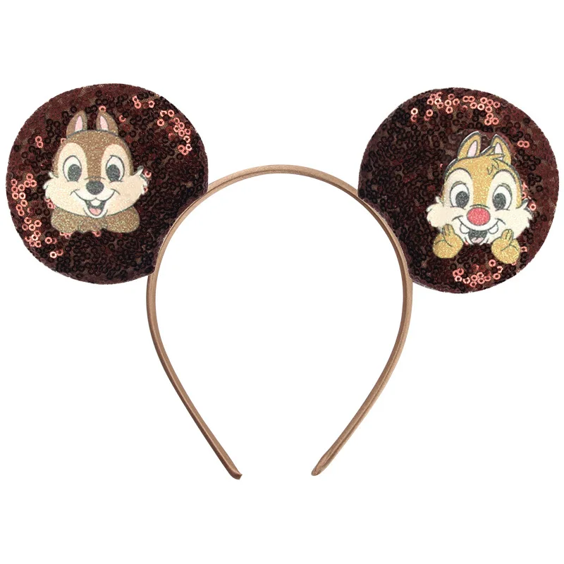 Niedliches 3,3'' Pailletten-Mausohren-Haarband ohne Schleife für Jungen, Frauen, Festival-Party-Kopfschmuck, Mädchen DIY Haaraccessoires – Detail 11