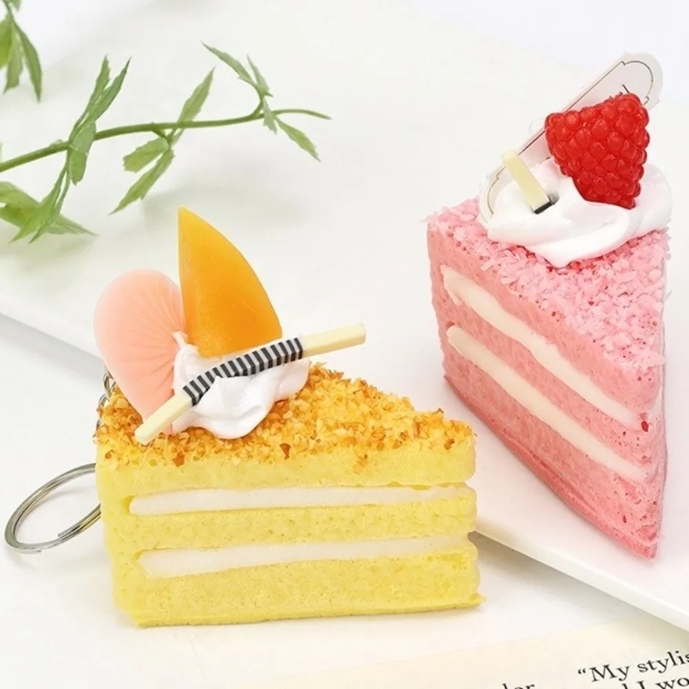 Creative Fruit Cake Squeezed Anxiety Relief Super Soft Simulation Cake Squishy Kneading Comfortable Sensory Stress Ball