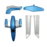 EBOYU DIY Kit Assembled Glider GD006 DA62 RC Airplane Fixed Wing Remote Control Aircraft Complete Set for Kids