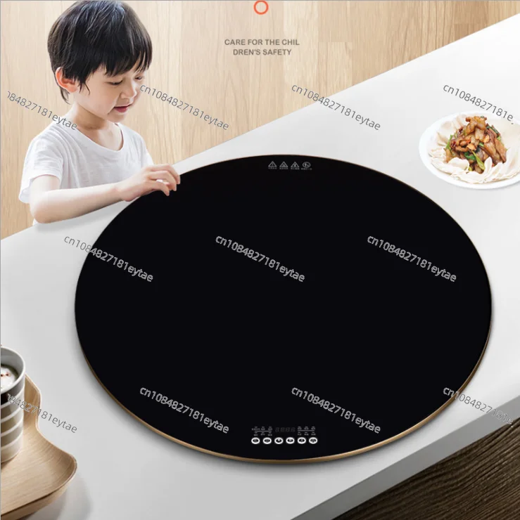 turntable Multi-Functional Round Food Insulation Board Dishes Warming Keeping Plate Electric Heating