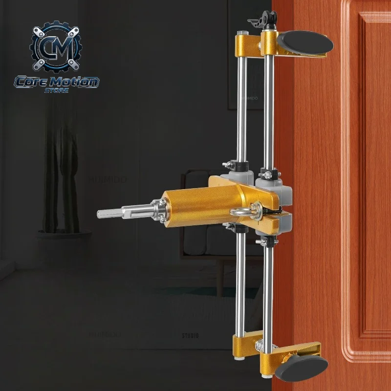 18/22/24MM Wooden Door Hole Opener Slotting Machine Multi-function Woodworking Wood Door Lock Mortise Template Fixture Tool Kit