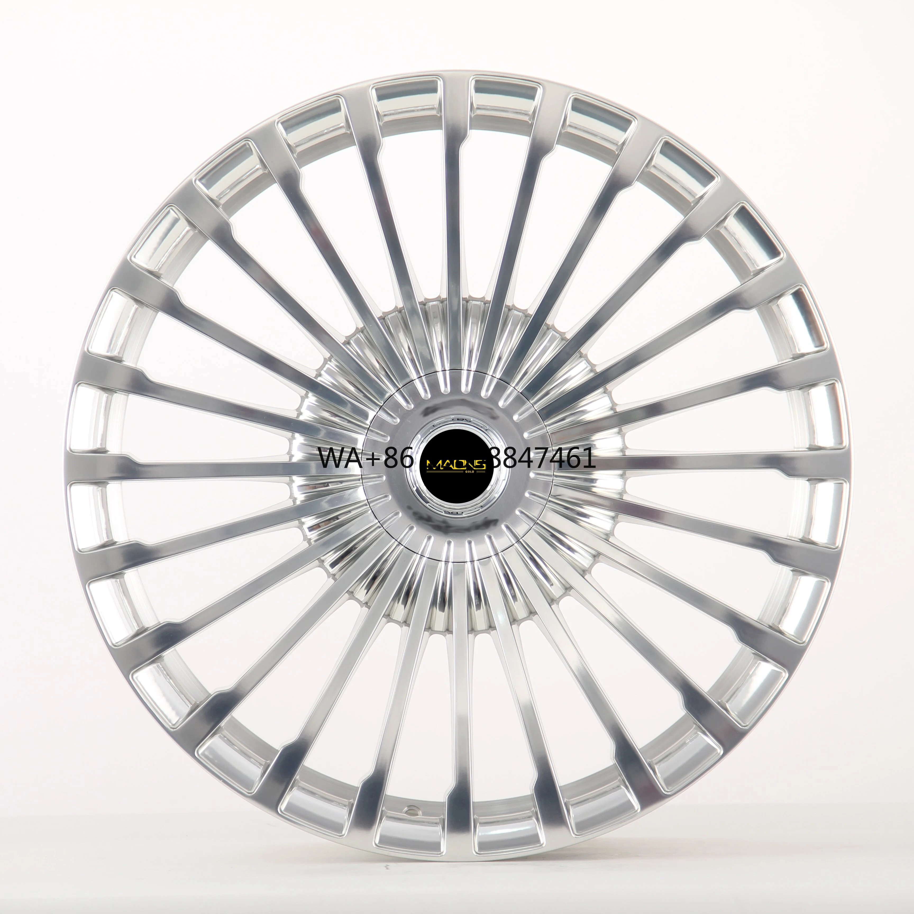 

REP F9801 10J*21/22/23 11J*21 11.5*22/23 5*112 Full Polished Multi Spokes Aluminium Alloy Car Forged Wheel Rims for Maybach GLS