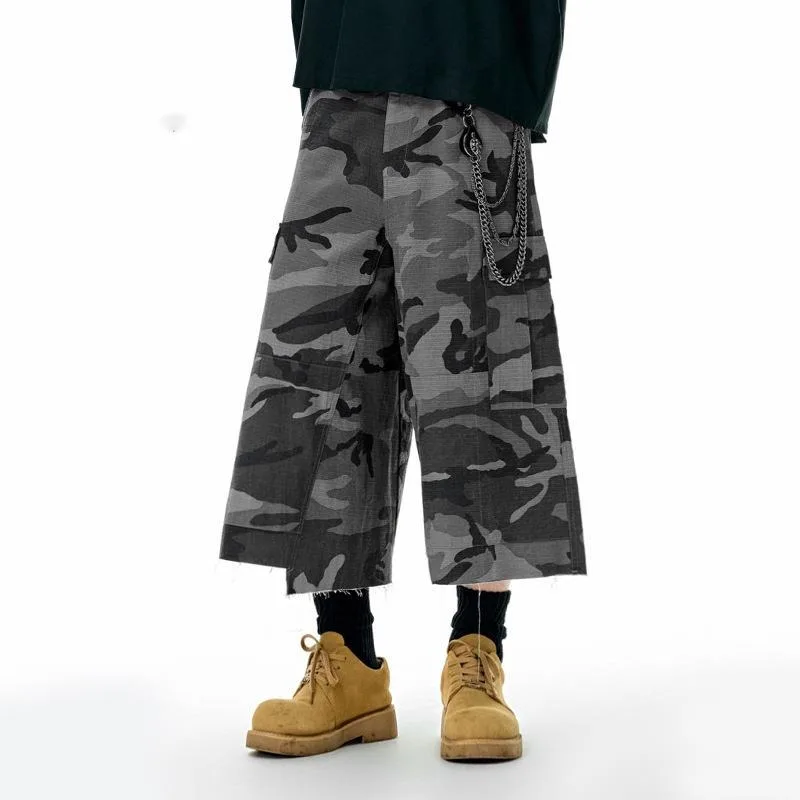 ملابس للرجال منقوشة السراويل البضائع المموهة 2025 ربيع وصيف جديد عصري نمط الشارع الأمريكي سراويل تقليدية موضة GFS8
