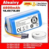 14.4V/14.8V for Qihoo 360 S5 S7 T90 6800mah Robot Vacuum Cleaner Battery Pack Robotic Vacuum Cleaner Replacement Batteries