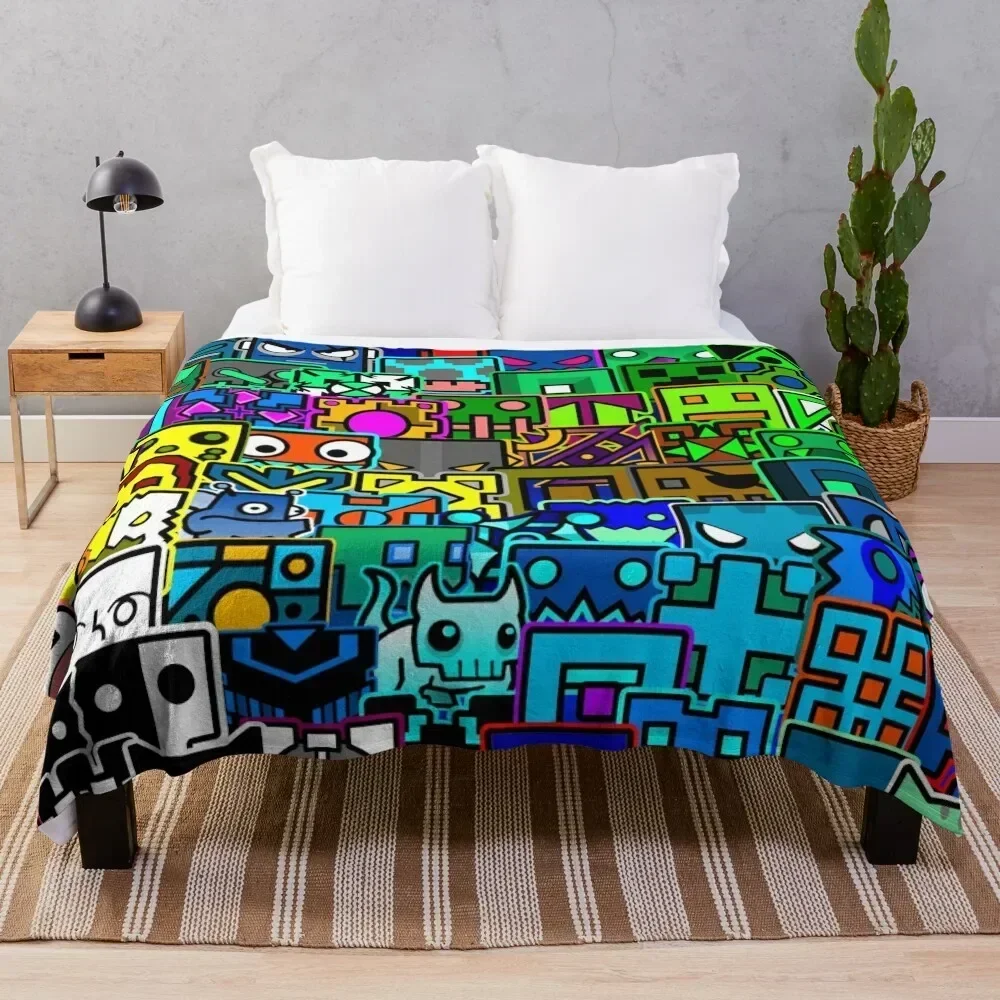 

geometry pattern Throw Blanket Warm Comfortable Blanket Gift for Parents Friends