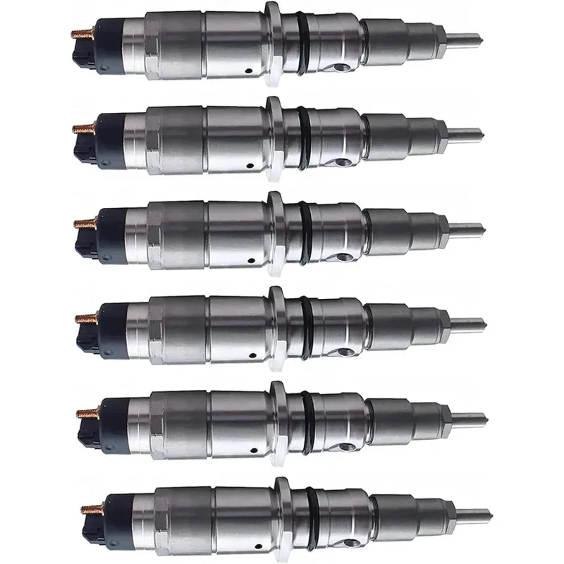 

6X Fuel Injector 0445120236 Compatible FOR Komatsu Engine 4D107 S6D107 WA320-6