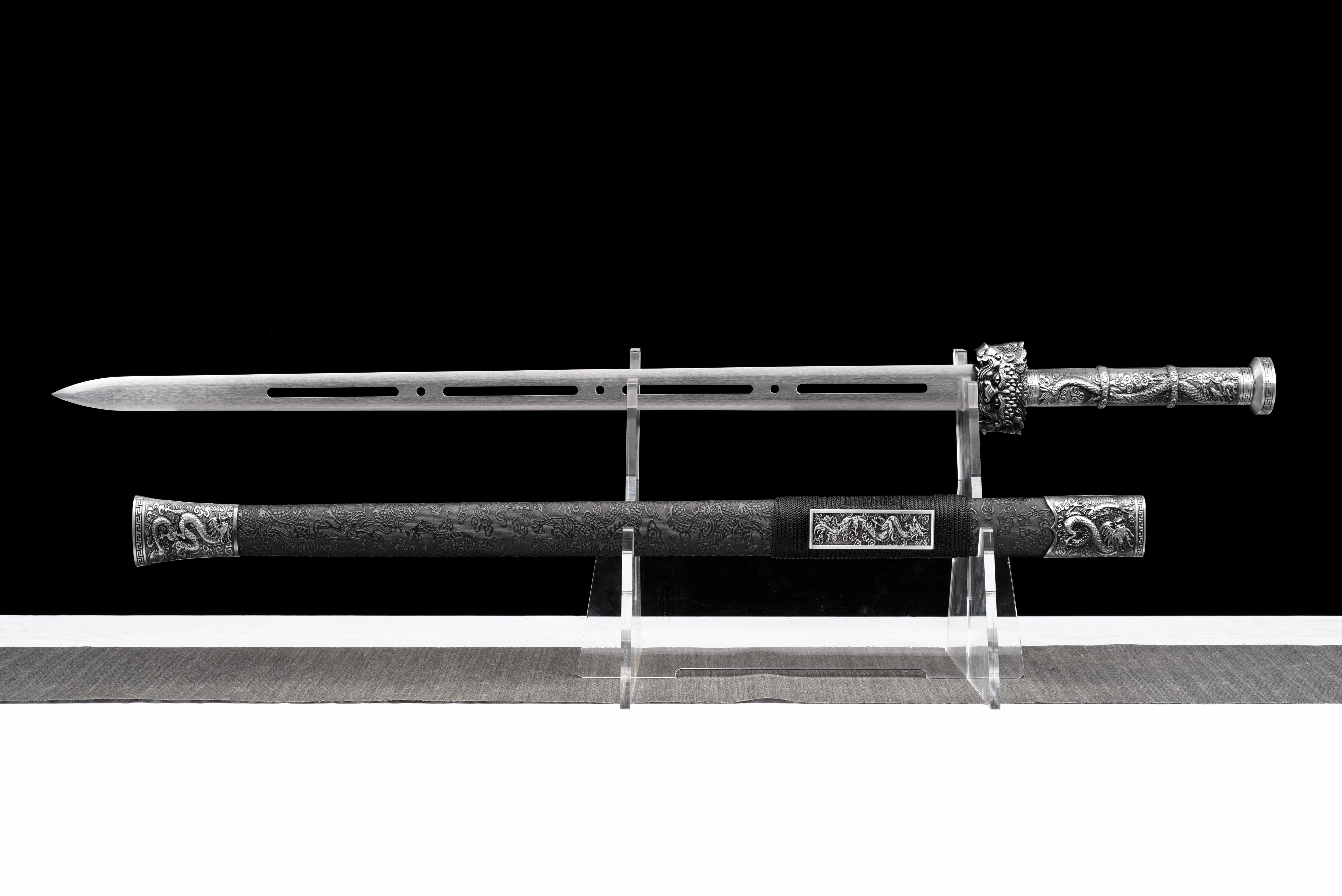 

Chinese Nine Dragons Emperor Samurai Sword katana cosplay Ninja martial arts enthusiast collector, a unique gift for Full Tang