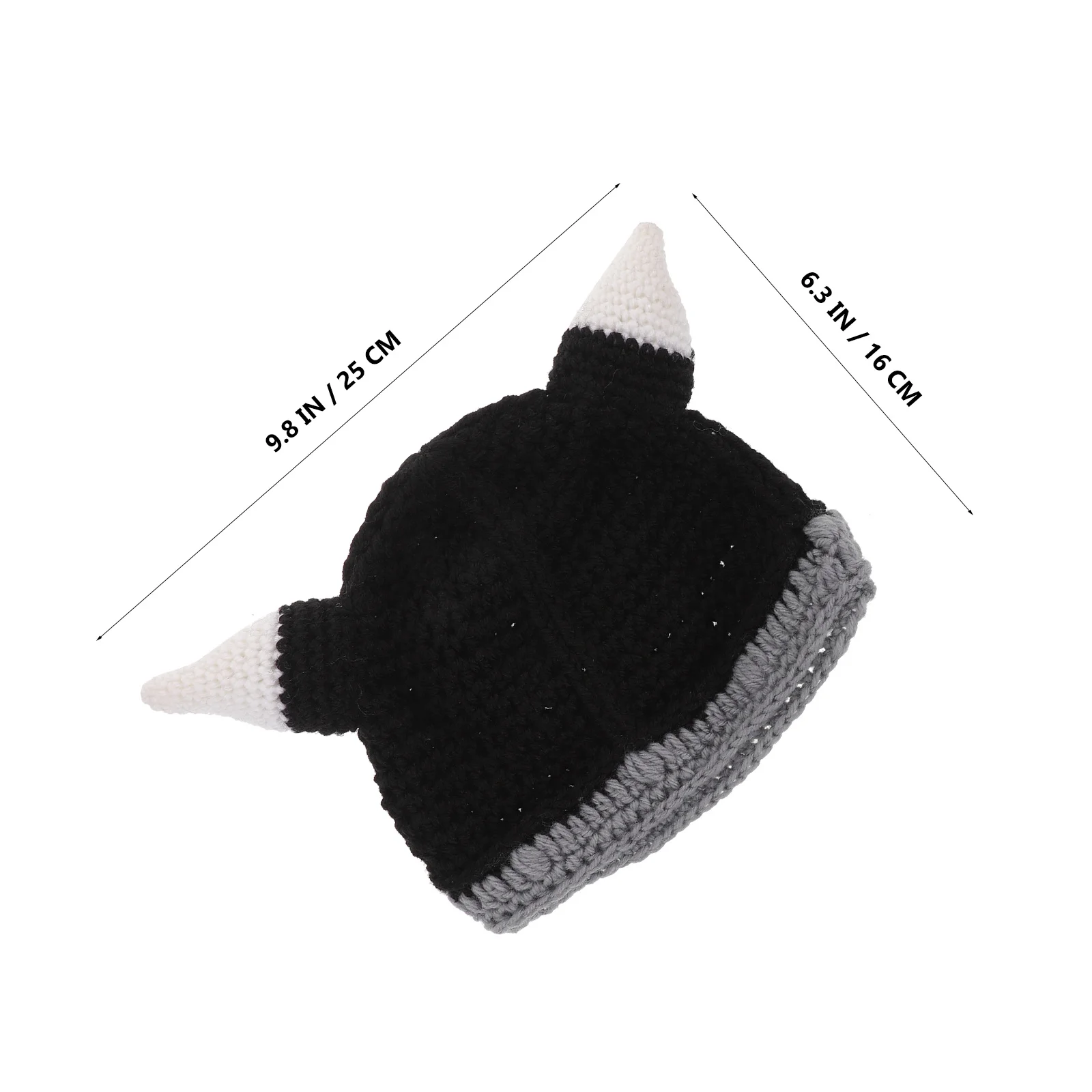 Bonnet de barbe Viking tricoté, cornes de barbe réalistes, couvre-chef Viking médiéval, Costume de fête Cosplay pour hommes, chapeau barbu tricoté