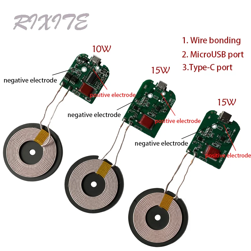 DC5V 9V 12V 5W 10W 15W type-c mikro USB szybki ładowania bezprzewodowy ładowarka nadajnik PCBA Circuit Board cewka odbiornik moduł ładowarki