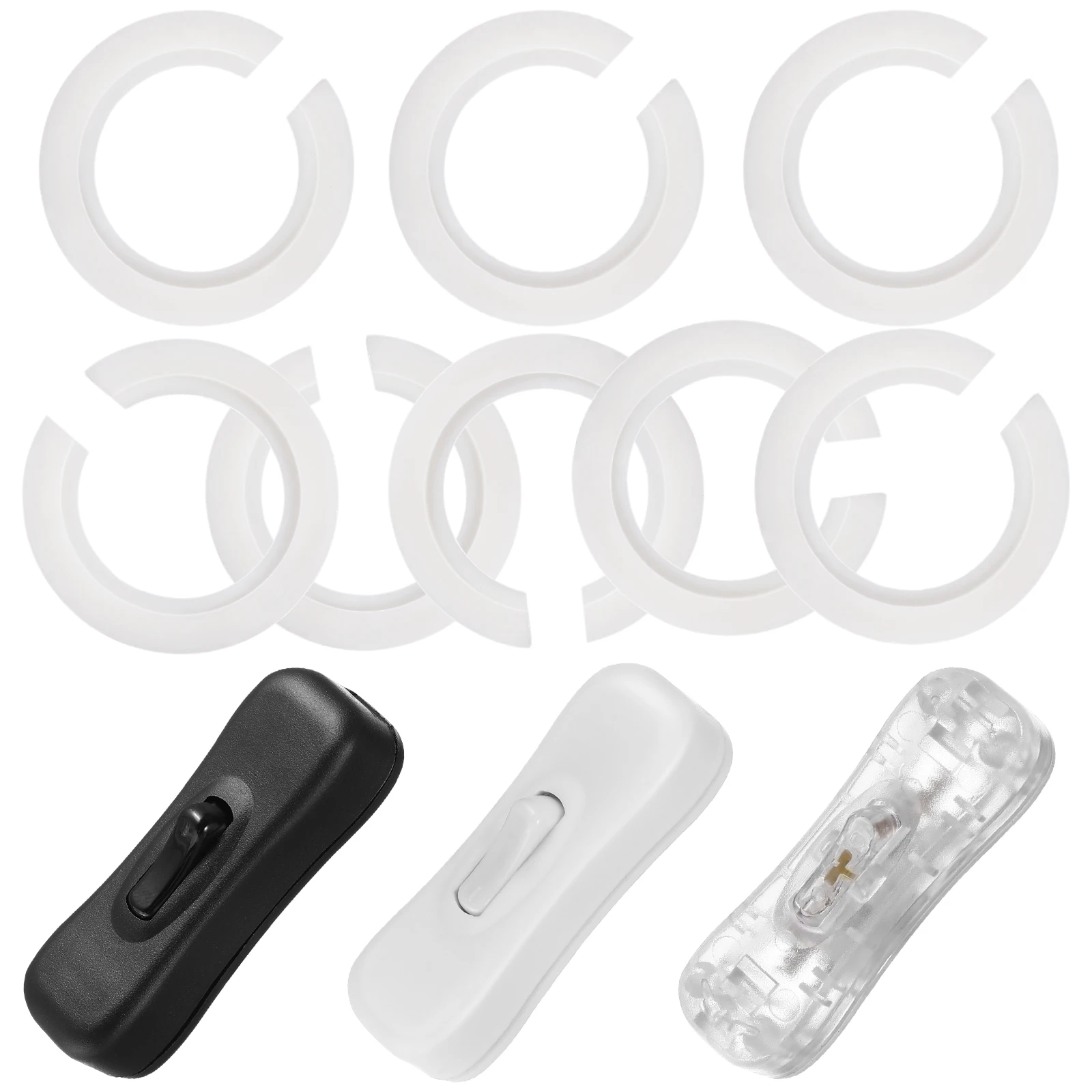 

20 шт. надежных адаптеров для абажуров из твердого пластика, подходят для большинства абажуров, для дома, отеля, офиса, освещения