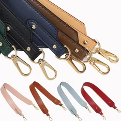 High Quality Leather Shoulder Bag Strap Gold/Black/Silver Buckle Replacement Bag Strap For Crossbody Handbags Handles Bag Belt