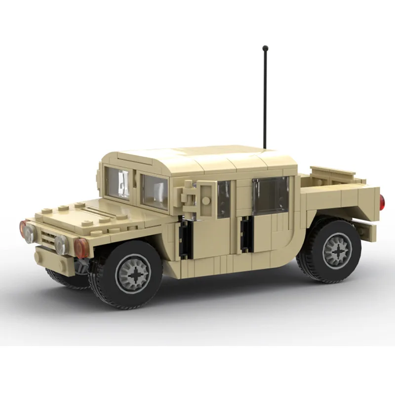 Série Militar da Segunda Guerra Mundial Hummer Building Blocks, H2 Jeep Assault Vehicle, Modelo de carro, Brinquedos para meninos, Presentes para crianças