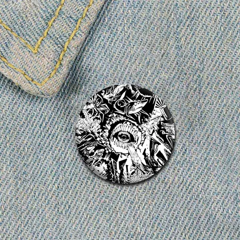 Anime Icons Enamel Pins Badge Chainsaw Man Makima Pochita Brooches Handmade Brooch for Clothing Lapel Pins Backpack Jewelry Gift