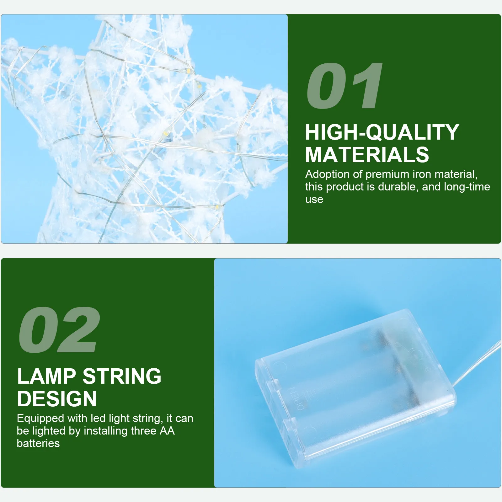 

1Pcs Christmas Tree Star Topper Iron Craft Xmas Lamp Decor Luminous Treetop Decoration Xmas Tree Ornament Iron Craft Lamp