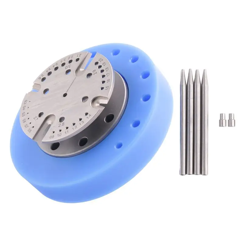 

A32HOT-Watch Repair Tool Set Kit Steel Punch Pin Removal And Installation Of Balance Wheel Hairspring Shaft Core Kit Enhanced Ed