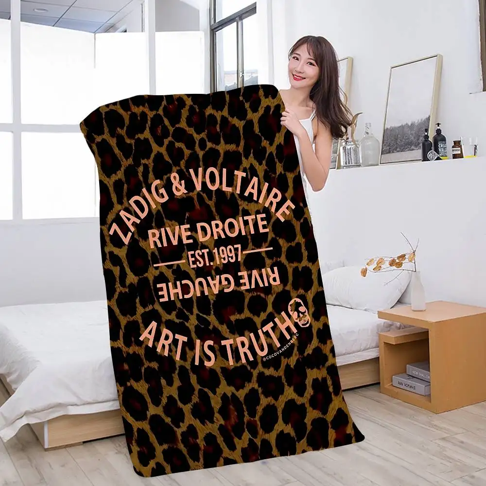 Z-ZadigS And V-VoltaireS Microfiber Beach Towel Absorbent Quick Dry Soft Yoga Swimming Resort Mountain Climbing Towel