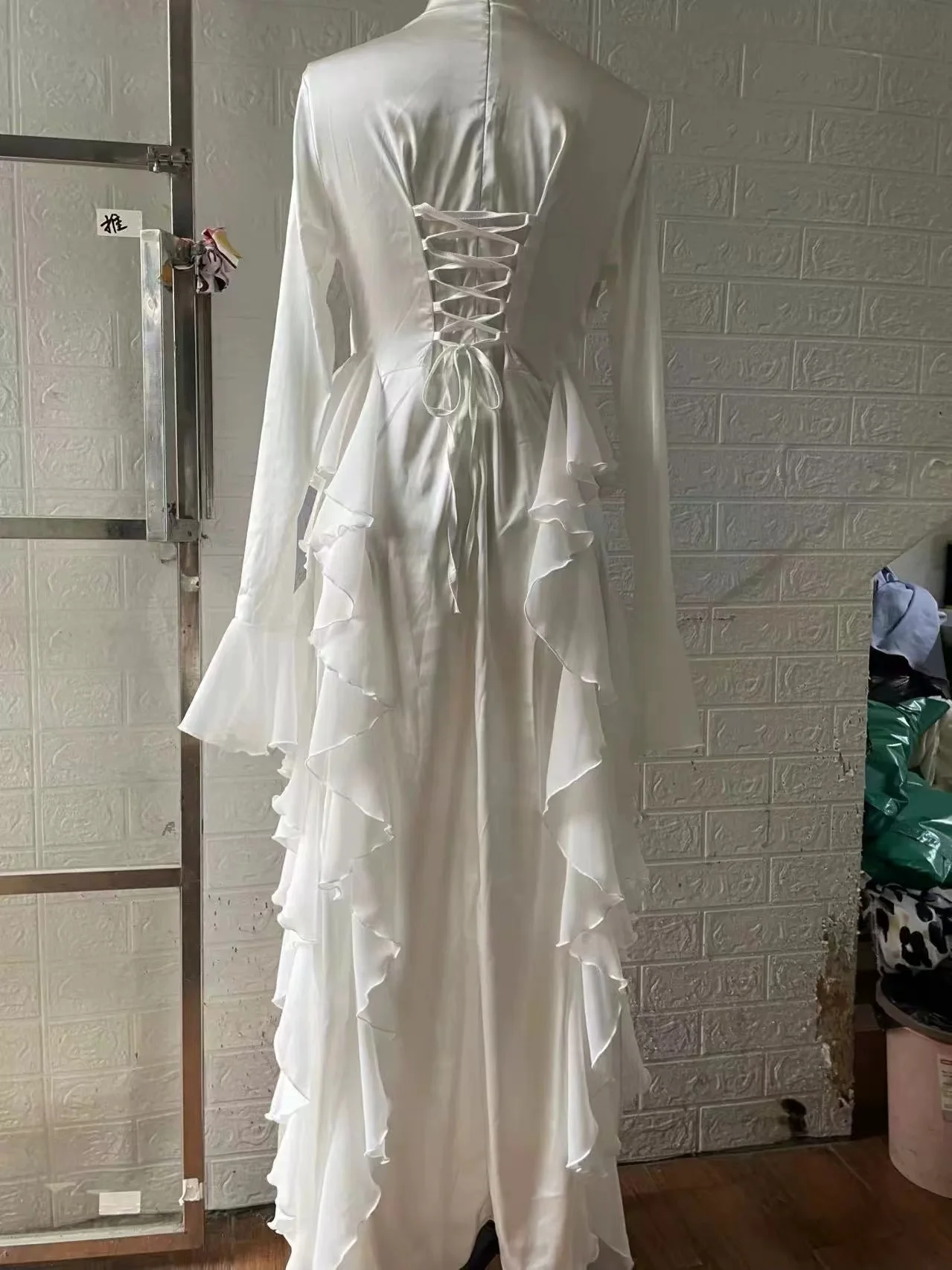 Aushine-Vestido de noite luxuoso para mulheres, até o chão, sem mangas, vestido de casamento elegante, vestido árabe, 2024fu