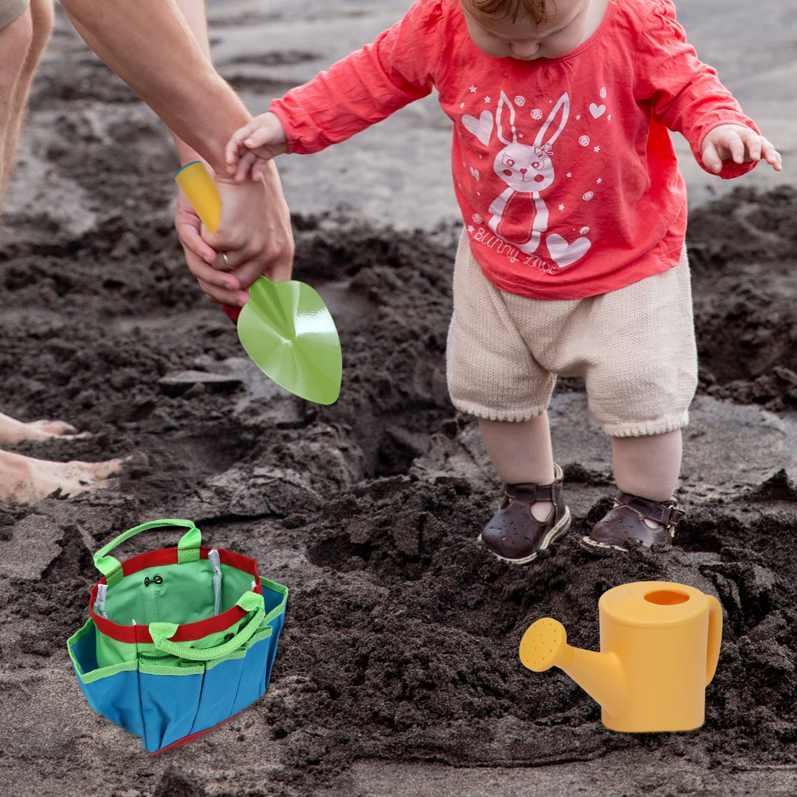 

Children Gardening Tool Set Safe ABS Sand Sculpture Supplies Portable Beach Toy Kids Gift Eco Friendly