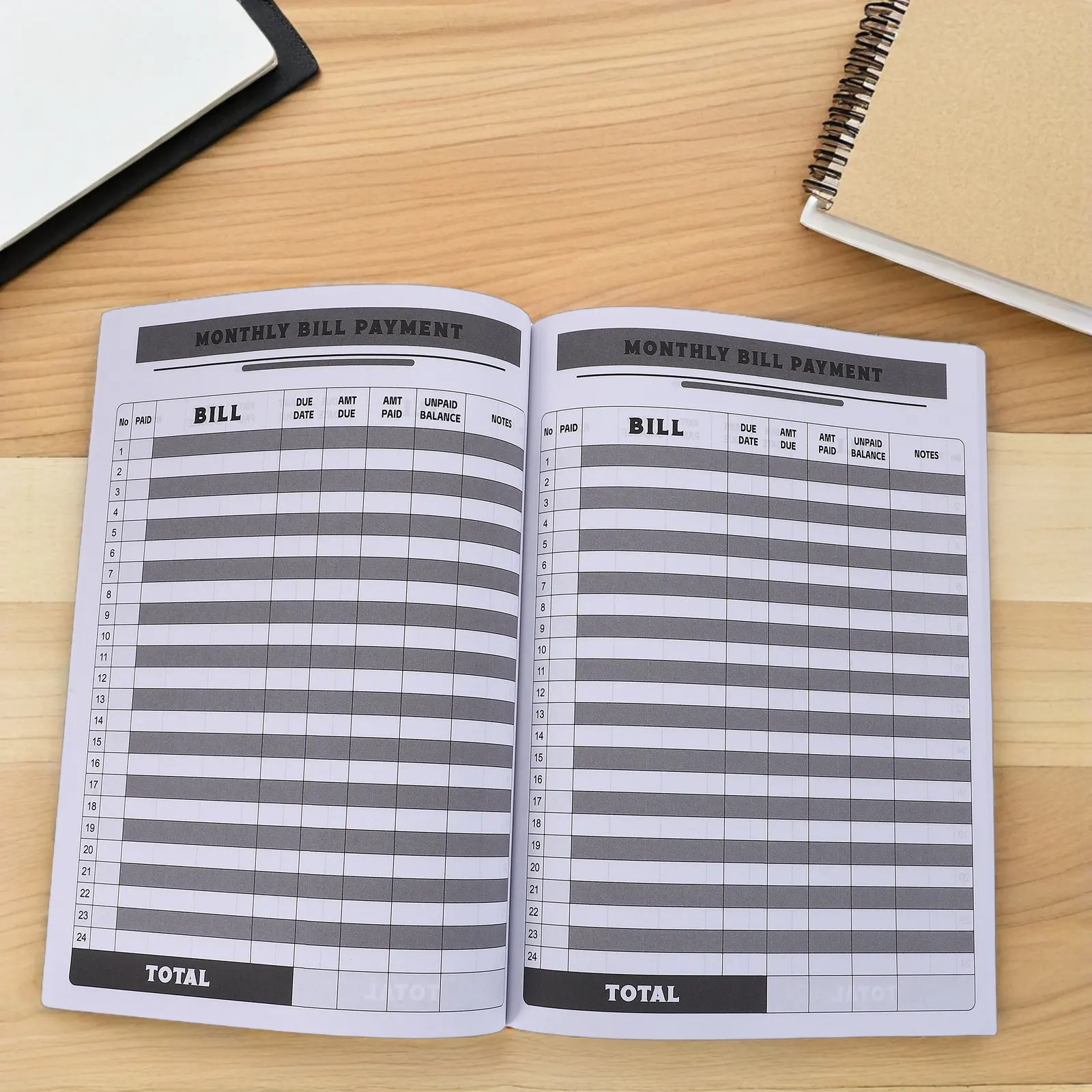 Bill Record Book for Accounting 1 Piece Professional Grade Ledger Journal for Daily Expense Income Tracking Finance Organizer - view 5