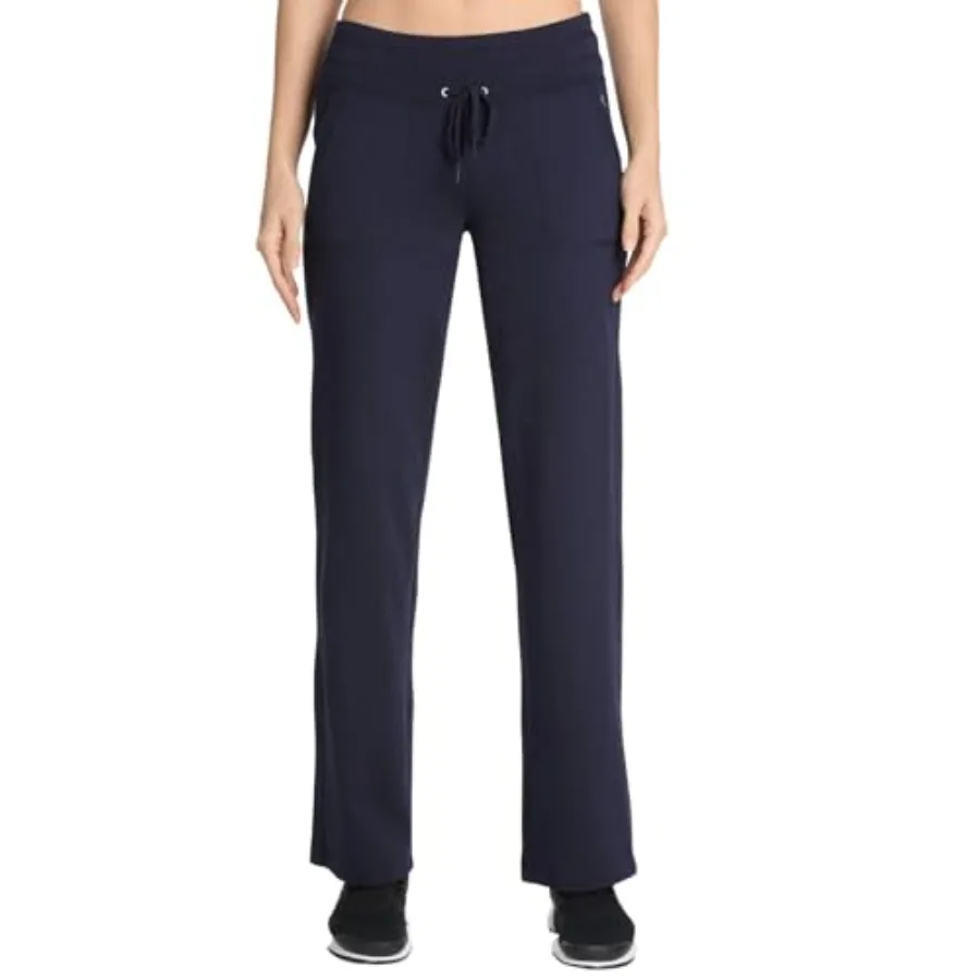 

Danskin Women's Straight Leg Drawcord Athletic Pants