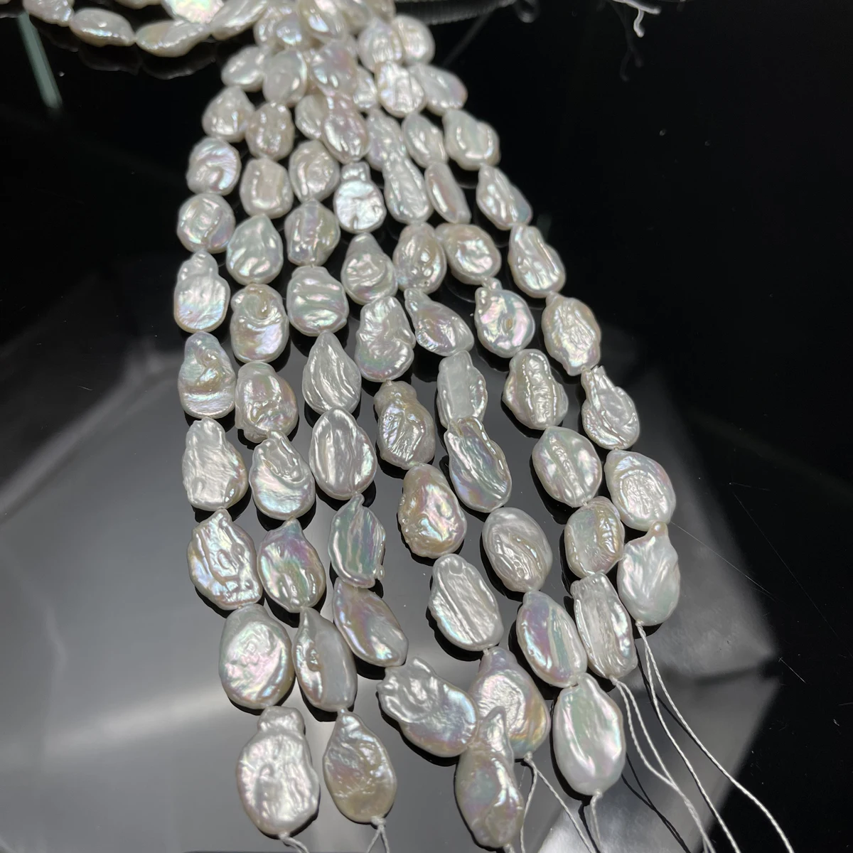 1strand AAA Natural Freshwater Pearl Water Drop Shaped Loose Beads Charms for DIY Women Men Necklace Jewelry Making Accessories