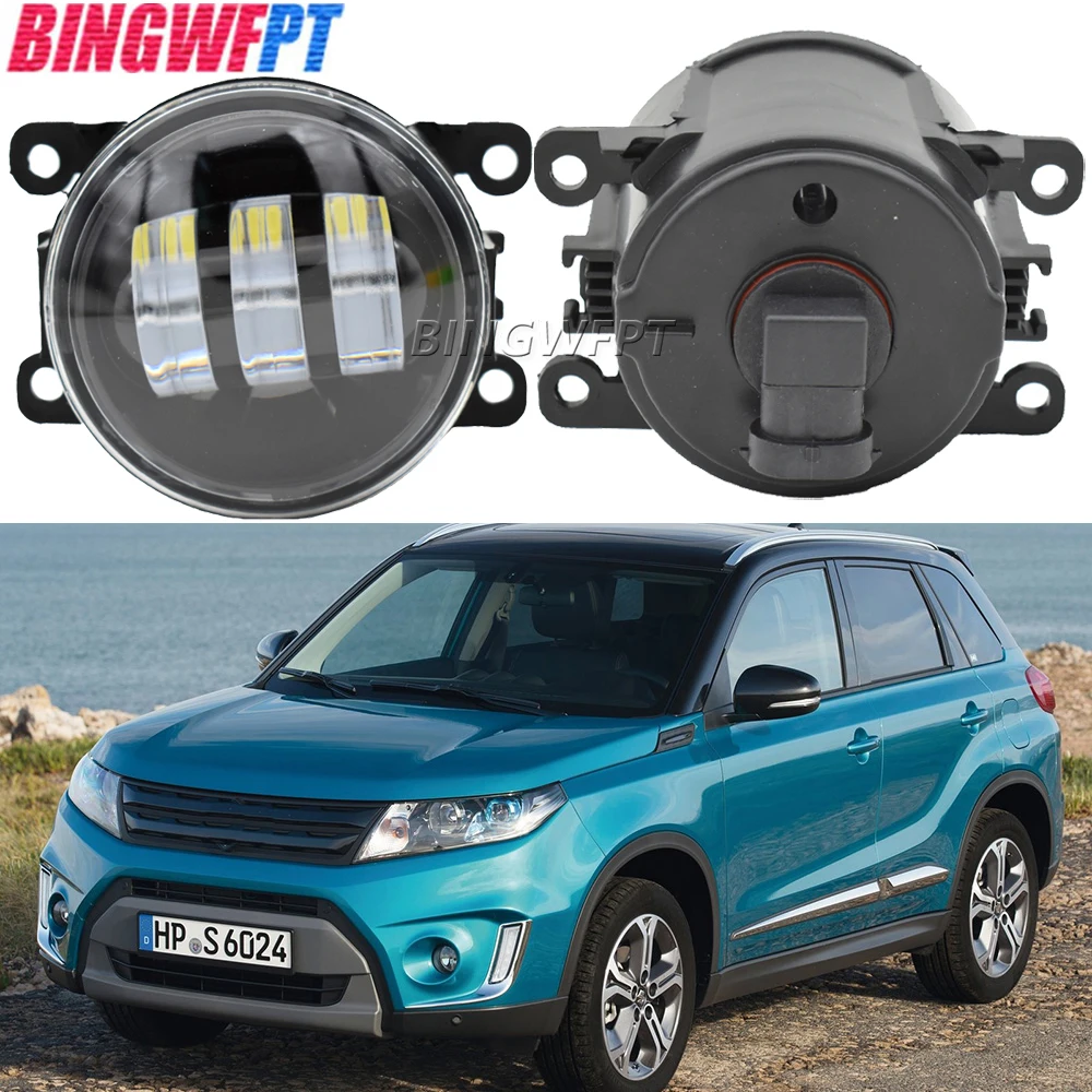 Car-Styling Front Foglight FogLamp For Suzuki Vitara LY Escudo 2015 2016 2017 2018 2019 2020 9-Pieces Led Fog Lights H11 DRL 12V