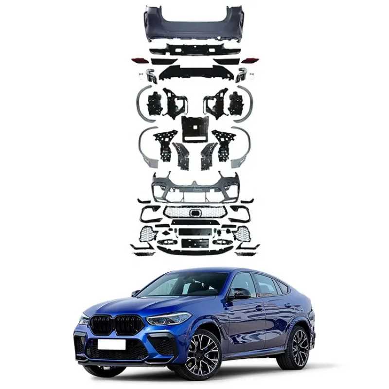 

Upgr Modification KitPP Material Body Kit For S X6 G06 Upgr To X6M Bodykit With Front Rear Bumper Spoiler Side Skirts C
