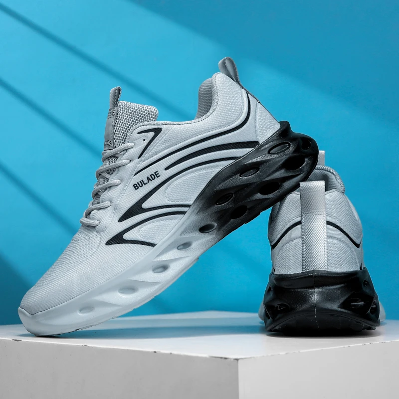 

YRZL Anti Slip Men's Sneakers Wear-Resistant Outdoor Walking Lightweight Athletic Shoes for Men Slip On Training Casual Sports