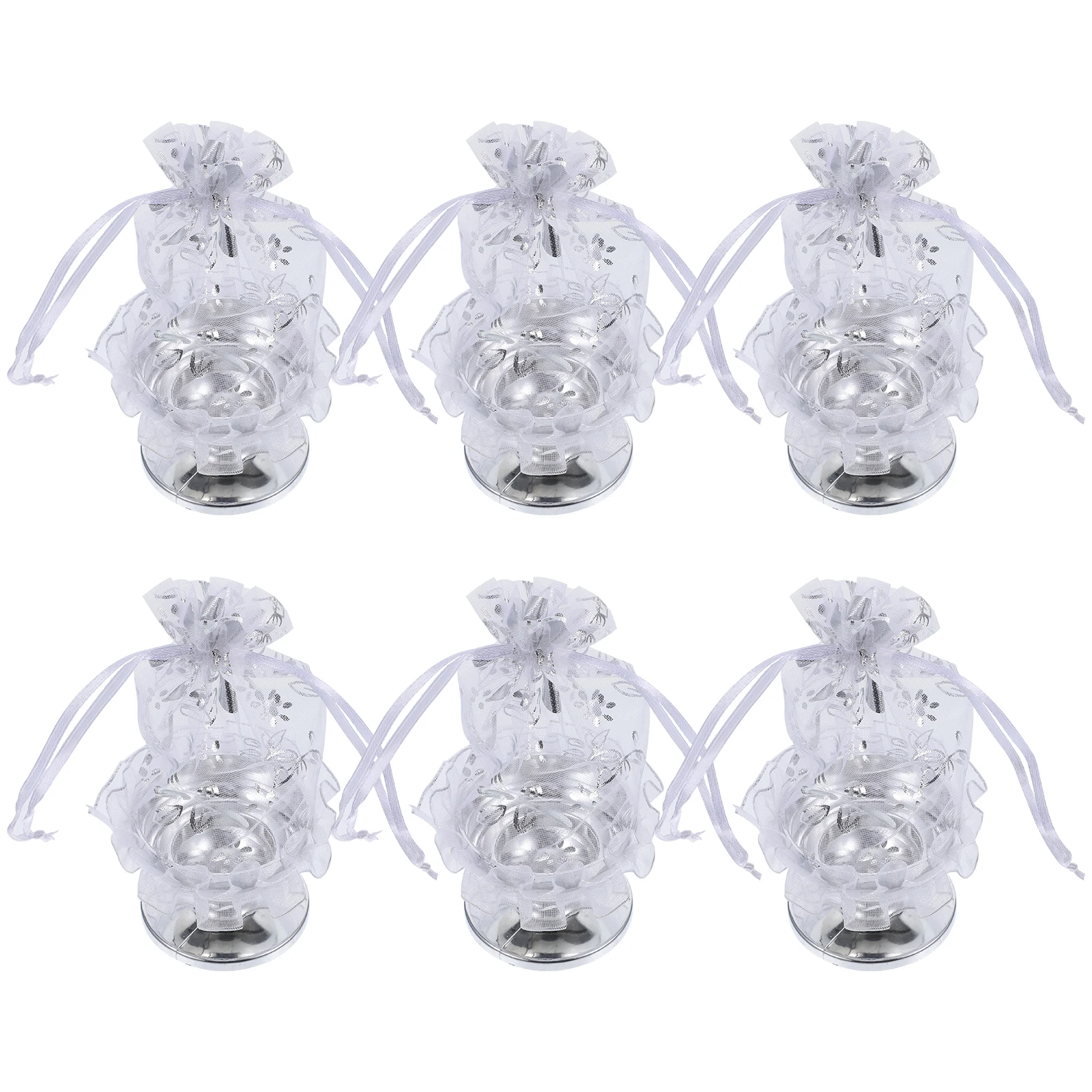 

6 Pcs Flower Basket Candy Box Party Boxes Packing Cases Candies Wedding Favor Small Gift Bulk Cloth