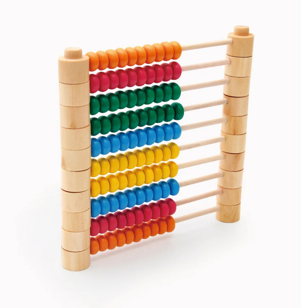 1 pc de madeira destacável quadro cálculo colorido ábaco aritmético para crianças cedo matemática aprendizagem ferramenta estudantes educativos