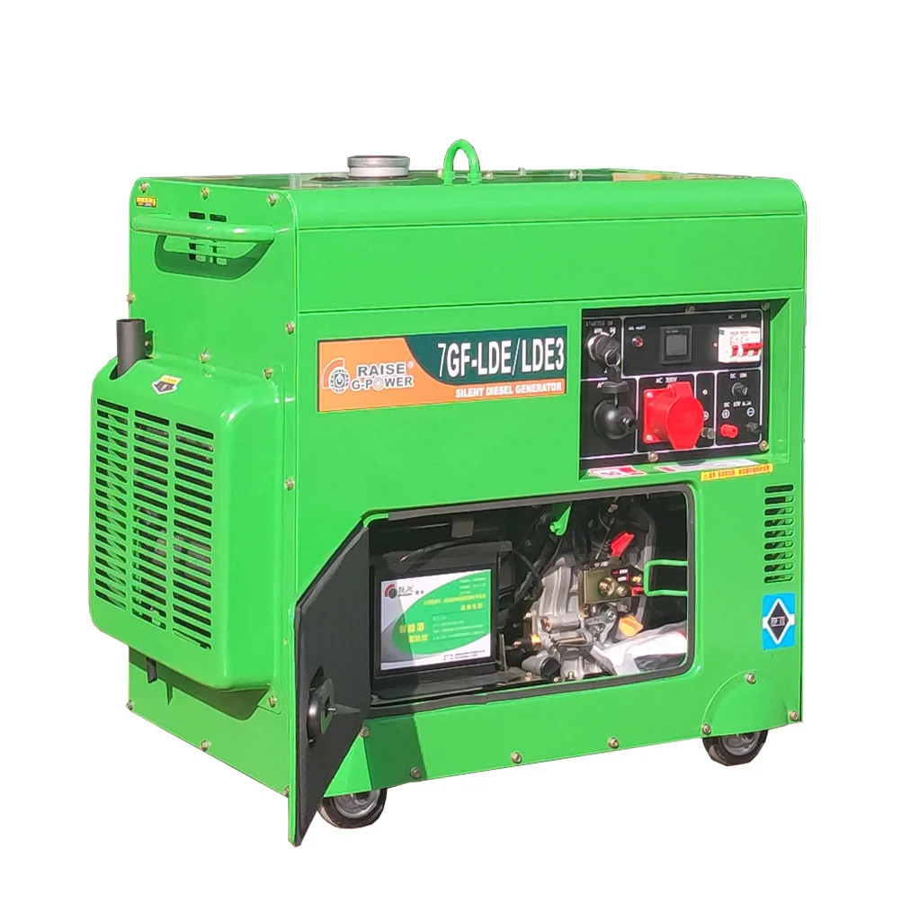 5KW6KW silent Diesel generator 380V single-phase three-phase equal power 50HZ electric start