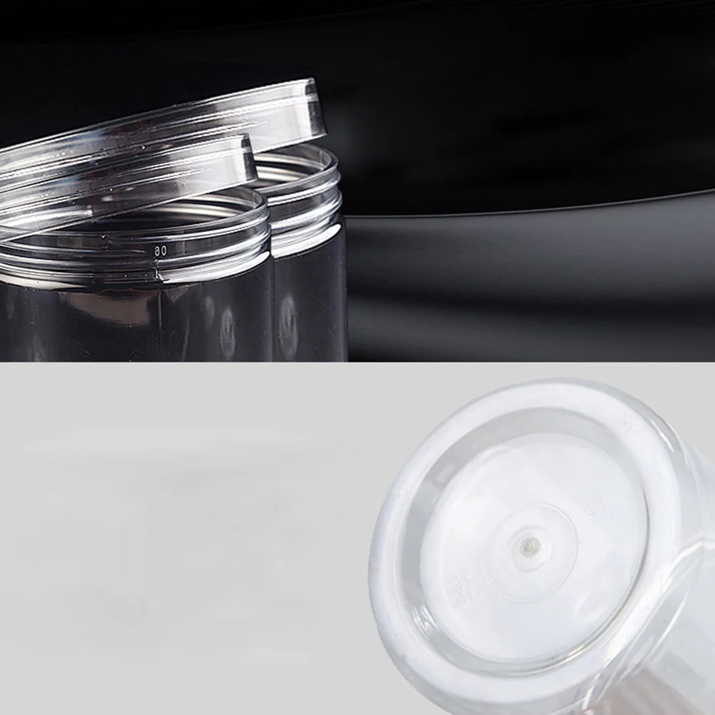 

10pcs 80ml Transparent Plastic Bottles Round Leakproof Empty Container Jars for Daily Use