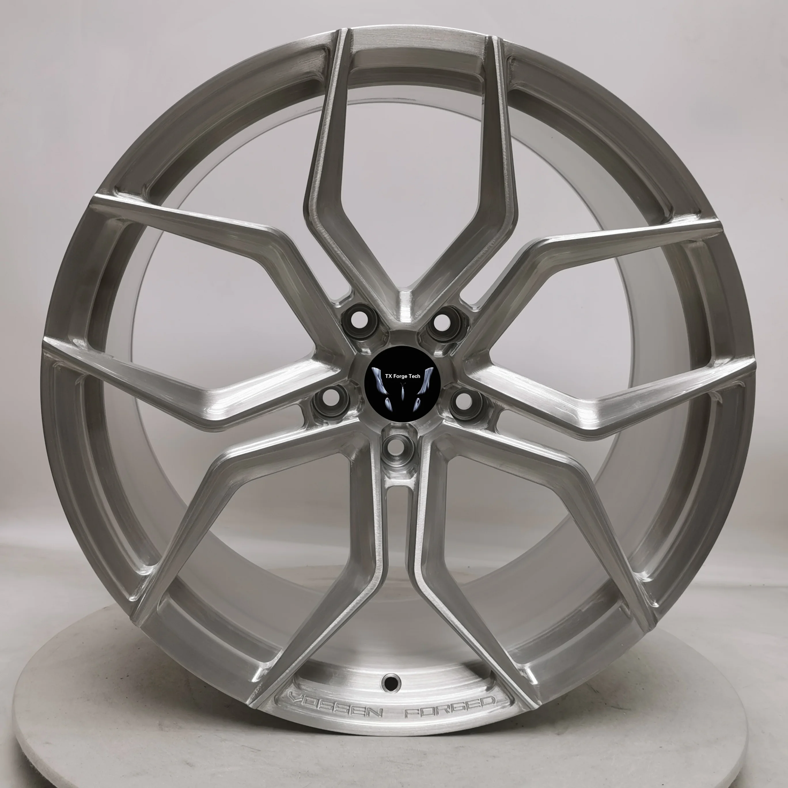 Factory Custom Aluminum 1-Piece Forged Alloy Wheels 17 18 20 21 22 24 26 Inch Passenger Rims 5x112 5x120 5x114.3 Rims
