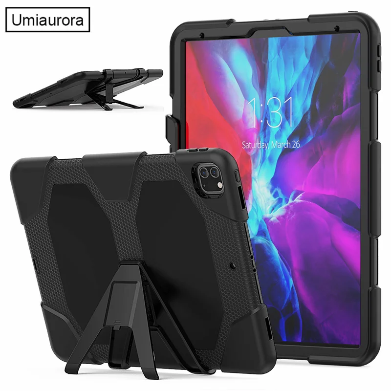 

For iPad Pro 12.9 inch 2nd 3rd 4th 5th 6th Gen 12.9" A1670 A1876 A2378 Tablet Case Heavy Duty Kids Stand Shockproof Armor Cover