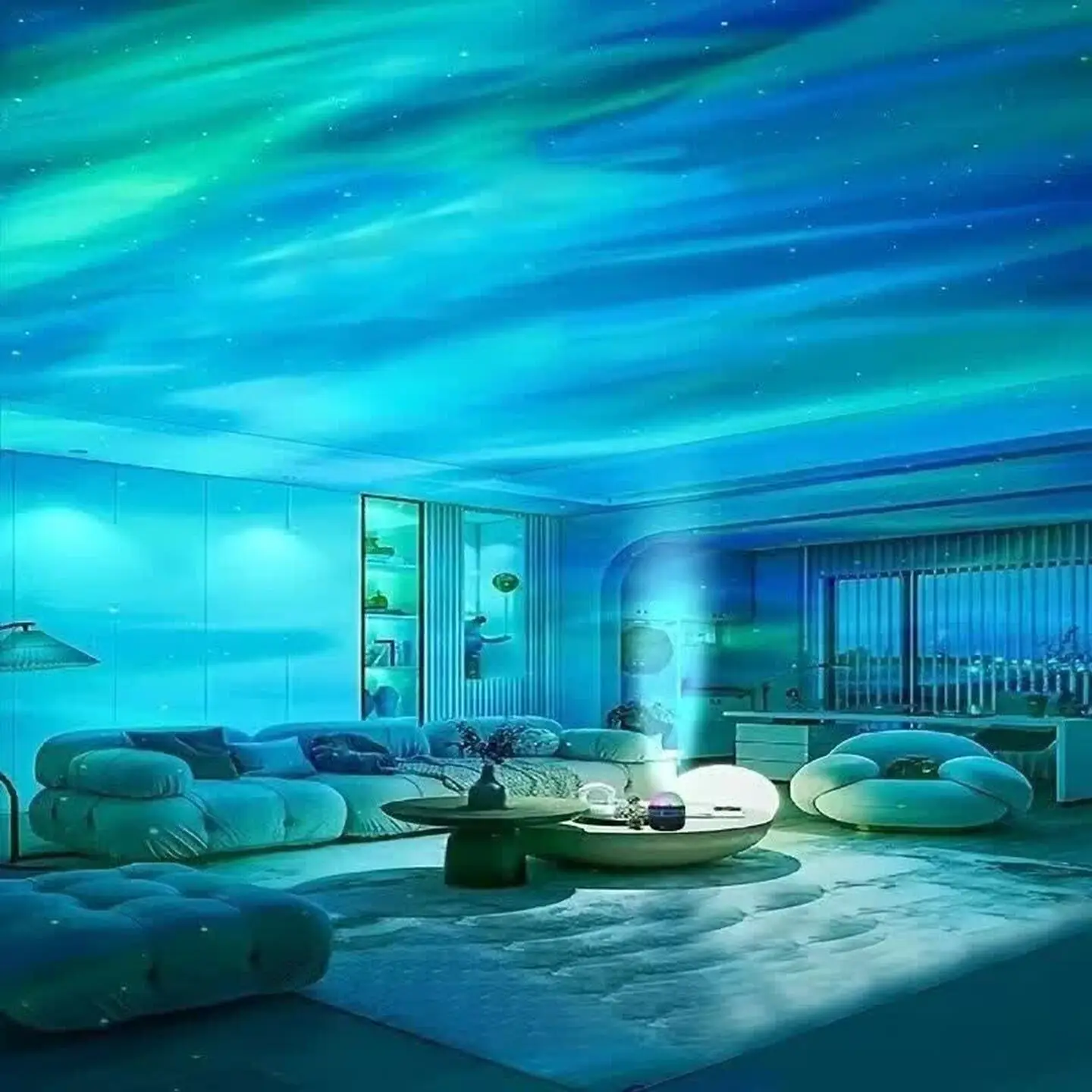 Internet celebrity starry sky projection light water ripple aurora gypsy romantic night light