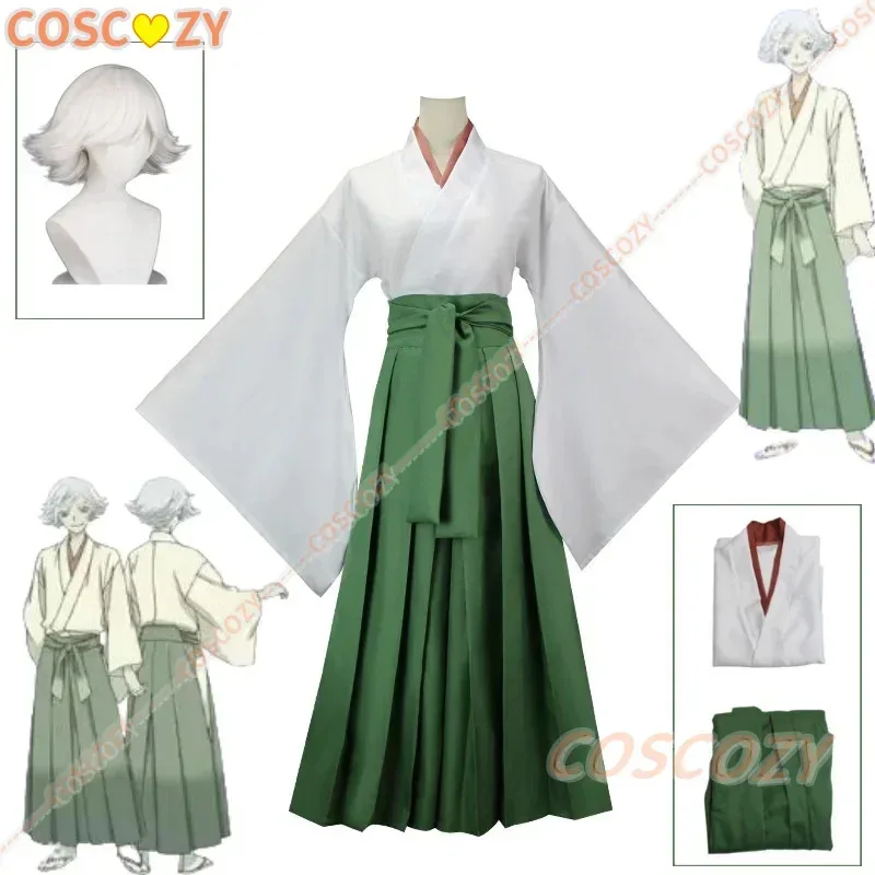 

Customized Kamisama Kiss Hajimemashita Love Mizuki Cosplay Costume Wig Green Kimono Top Pants Christmas Party Comic Con Costumes