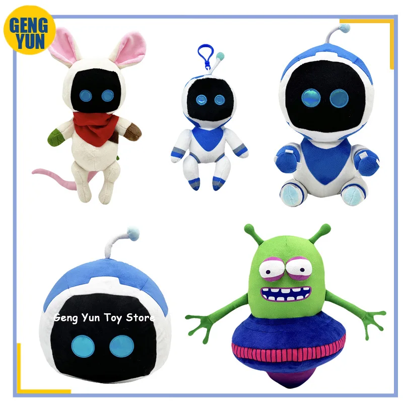 New Styles Astro Bot Pink Rabbits Plush Creative Toys Game Pheriphery Doll Plushie Stuffed Anime Robot Dolls Christmas Gifts