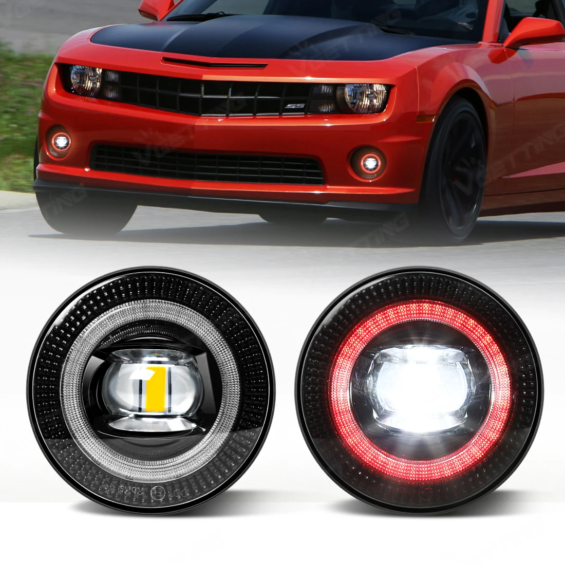 

LED Angle Eye Fog Light For Chevrolet Chevy Tahoe Suburban 07-14 For Ford Mustang Escape Colorado Silverado GMC Driving Light