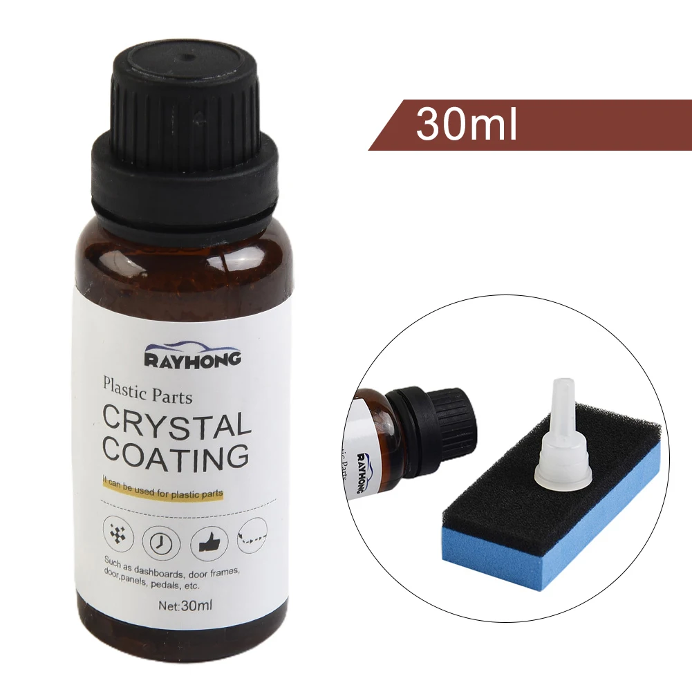 

Cleaning Tool Crystal Coating Plastics Parts 1 Set 30ml Brand New Car Trim Restorer Disperse Rain High Quality